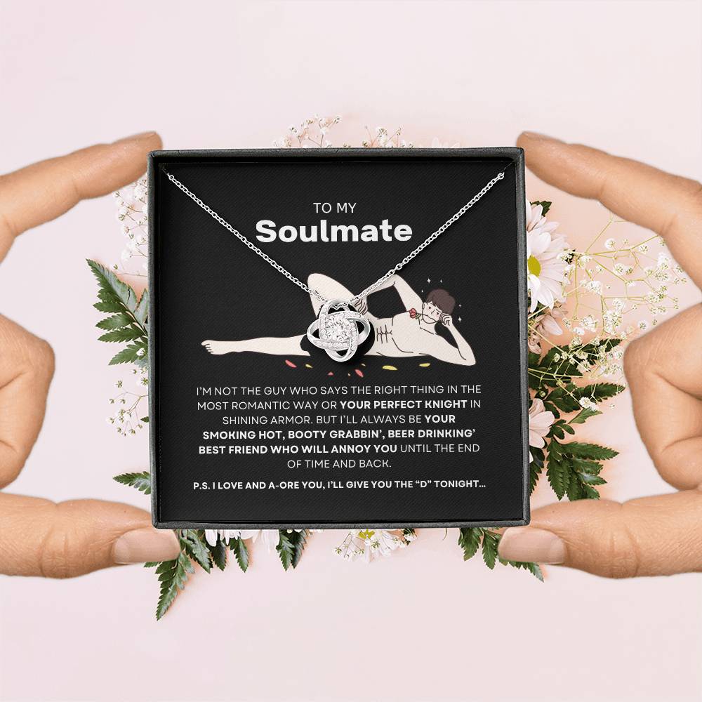 To My Soulmate- Love Knot Necklace  #Hilariously In Love