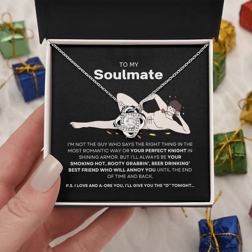 To My Soulmate- Love Knot Necklace  #Hilariously In Love