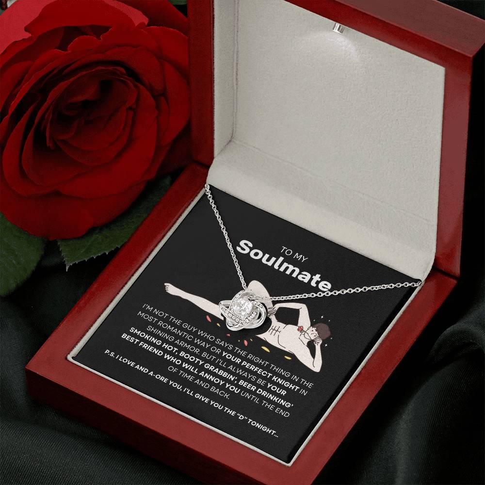 To My Soulmate- Love Knot Necklace  #Hilariously In Love