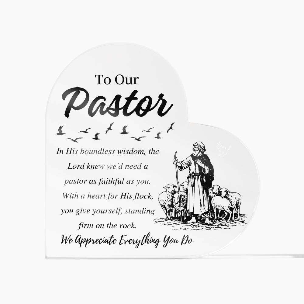 Pastor Appreciation! To Our Pastor Plaque