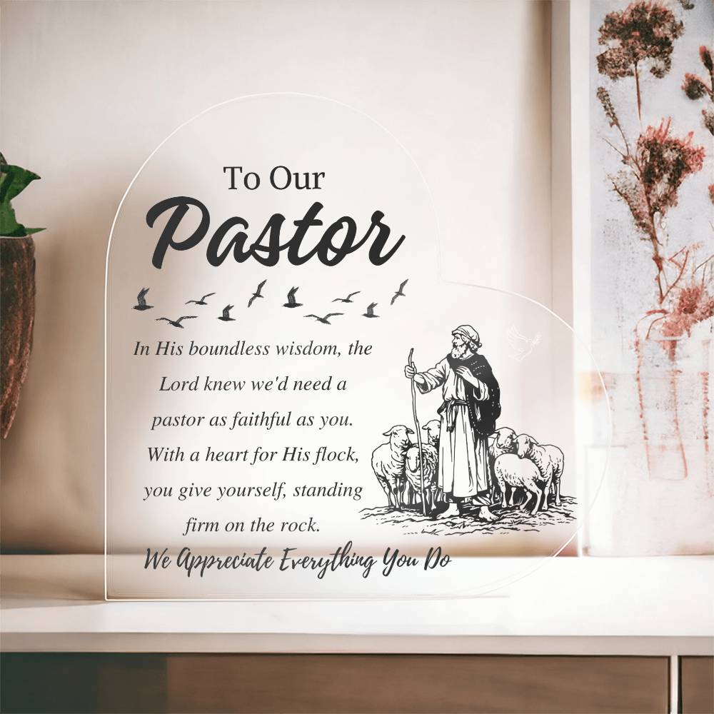 Pastor Appreciation! To Our Pastor Plaque