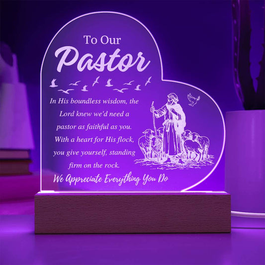 To Our Pastor- Pastor's Appreciation Plaque 2.1