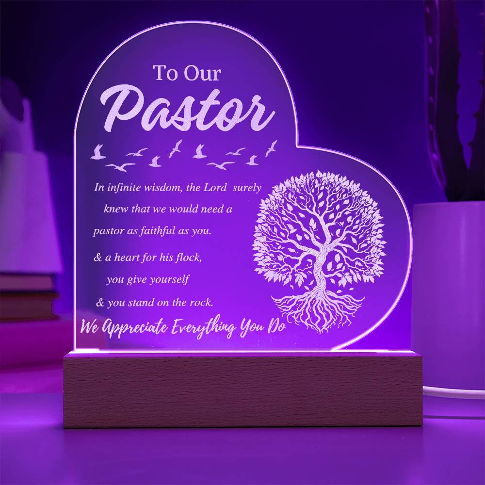 To Our Pastor Appreciate the Pastor Plaque!!