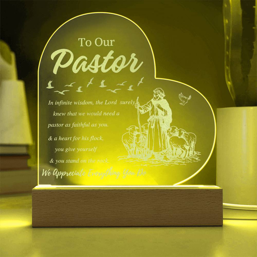 To Our Pastor - Pastor Appreciation Plaque 2.0