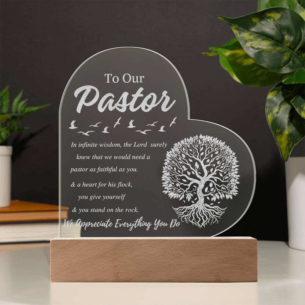To Our Pastor Appreciate the Pastor Plaque!!