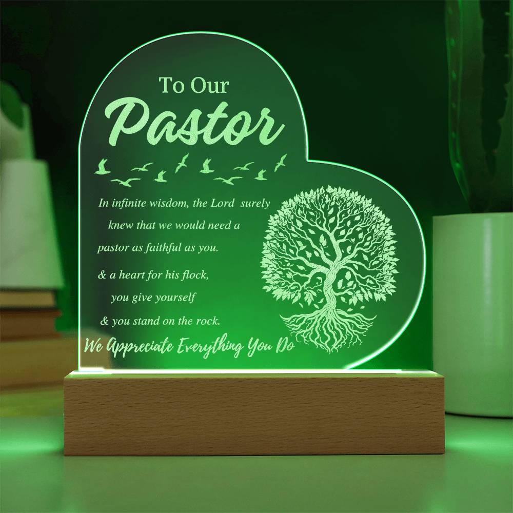 To Our Pastor Appreciate the Pastor Plaque!!