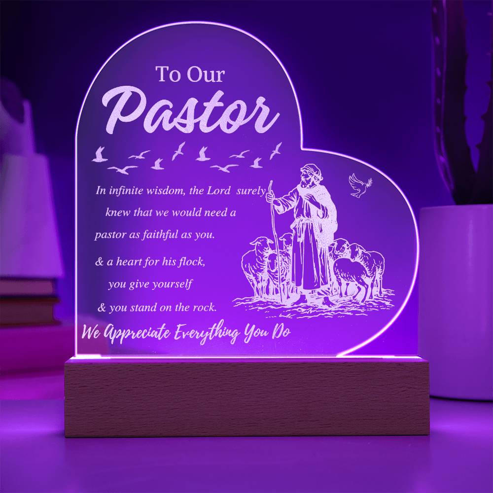To Our Pastor - Pastor Appreciation Plaque 2.0