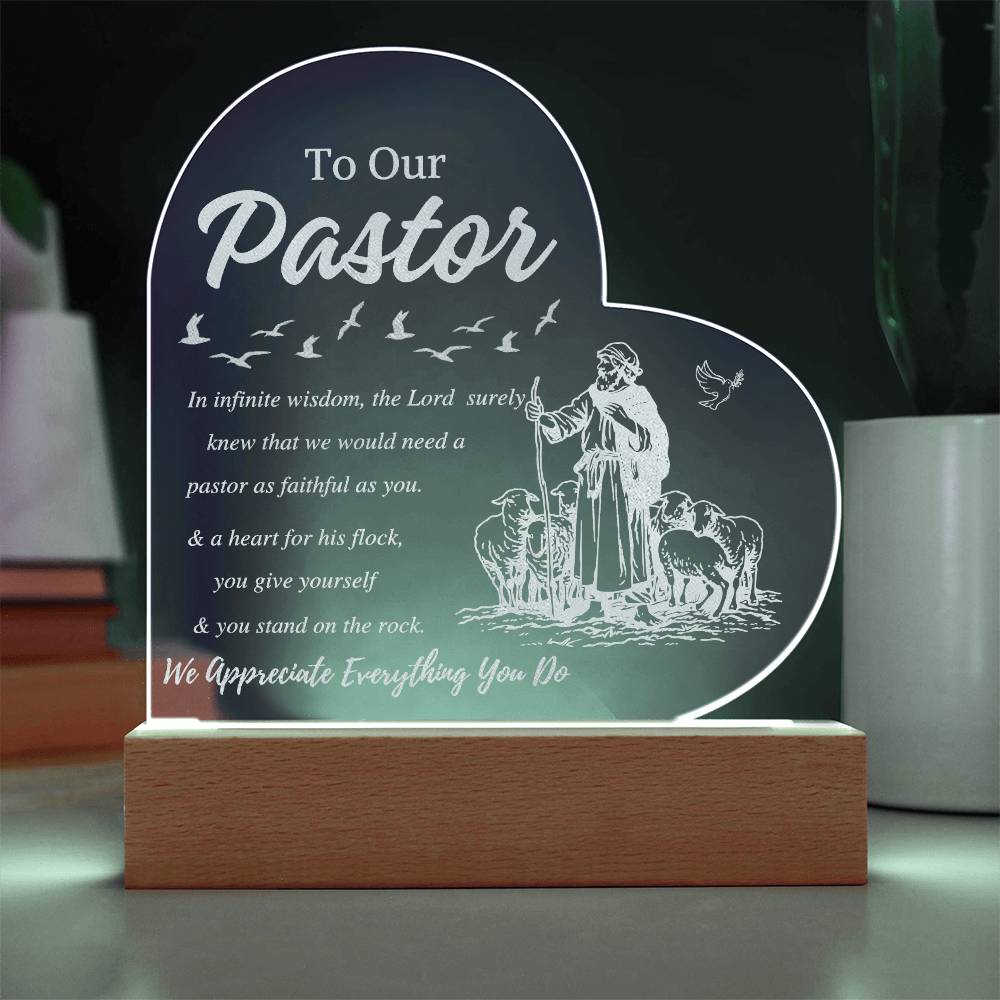 To Our Pastor - Pastor Appreciation Plaque 2.0