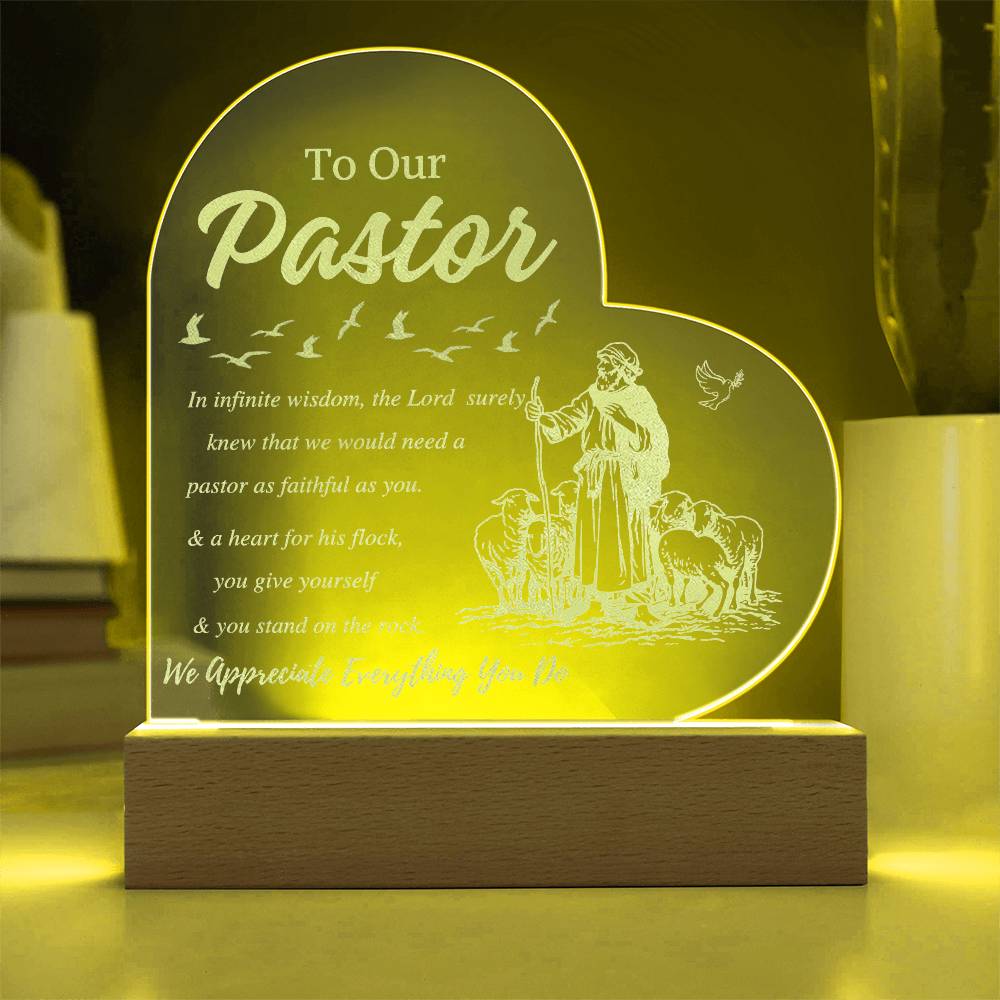 To Our Pastor - Pastor Appreciation Plaque 2.0